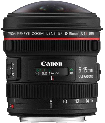 Canon EF 8-15mm f4L Fisheye USM